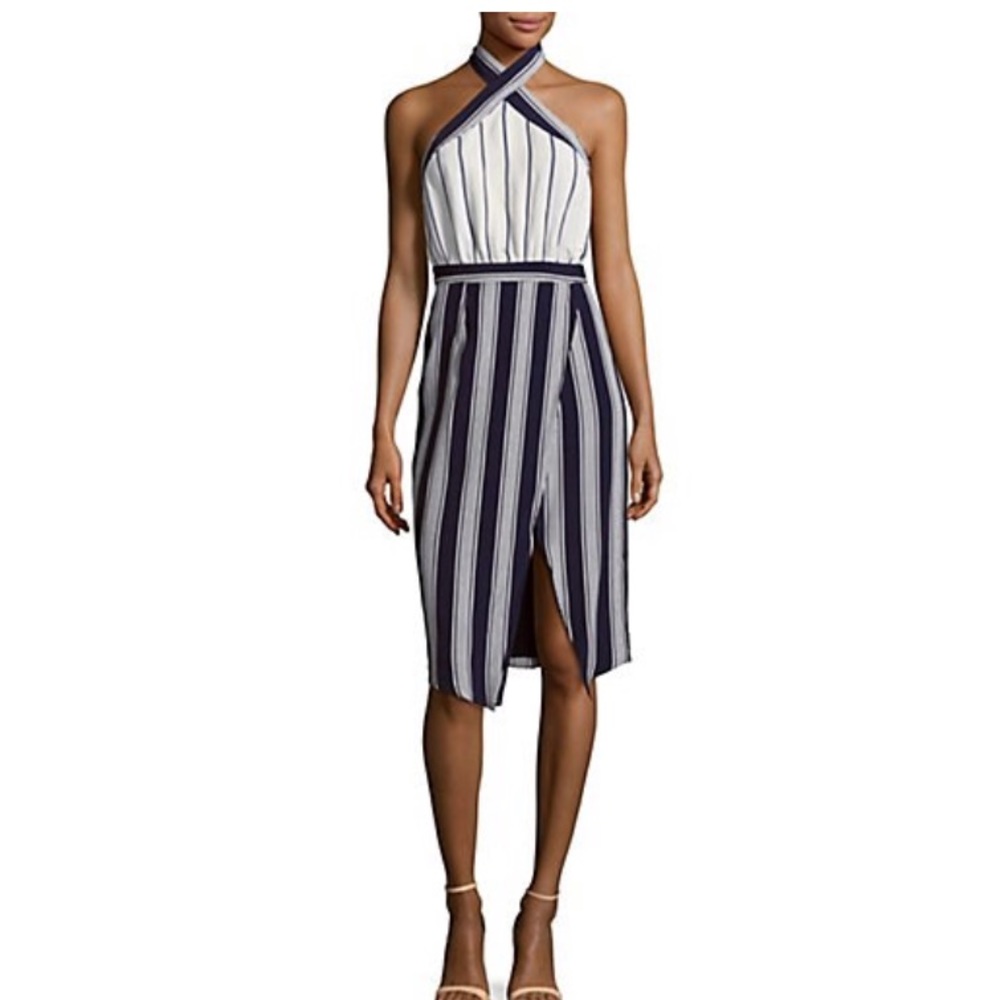 Lovers and Friends Noami Striped Halter Dress
